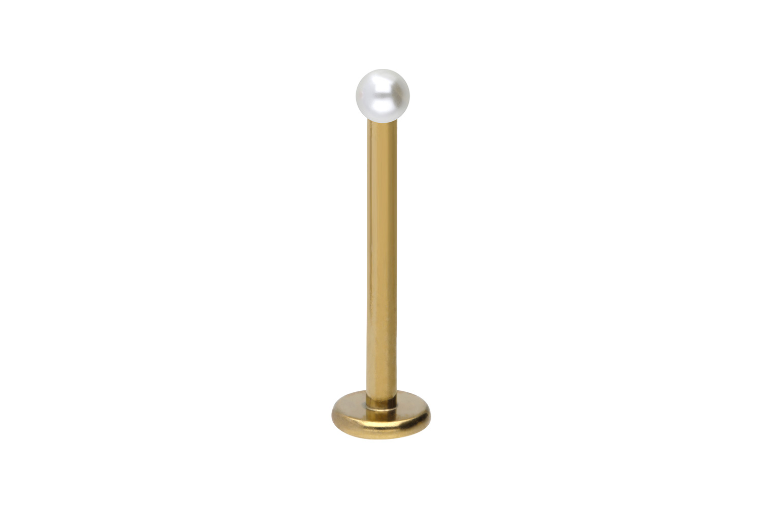 Chirurgenstahl Labret Piercing SYNTHETISCHE PERLE